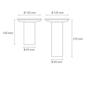 Lámpara de colores – Foco de techo de hormigón con placa de cubierta – Lámpara cilíndrica minimalista CROMIA imagen 17