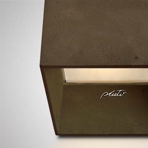 Wall Brown Square Light, Minimalist Sconce, up Down Light, Diffuse ...