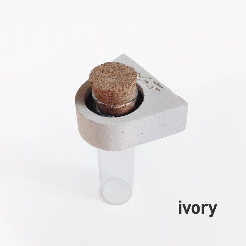 Test tube rack test tube vase concrete concrete Etsy