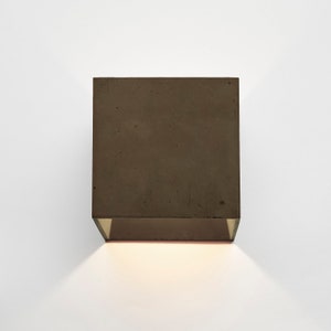 Wall Brown Square Light, Minimalist Sconce, up Down Light, Diffuse ...