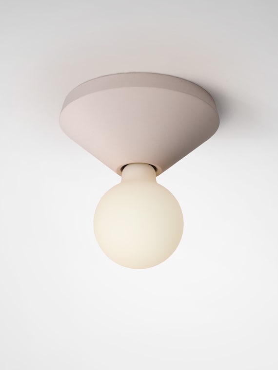 Zonder twijfel werkloosheid Diakritisch Plafondlamp beton minimalistische directe verlichting ADA Dove - Etsy België