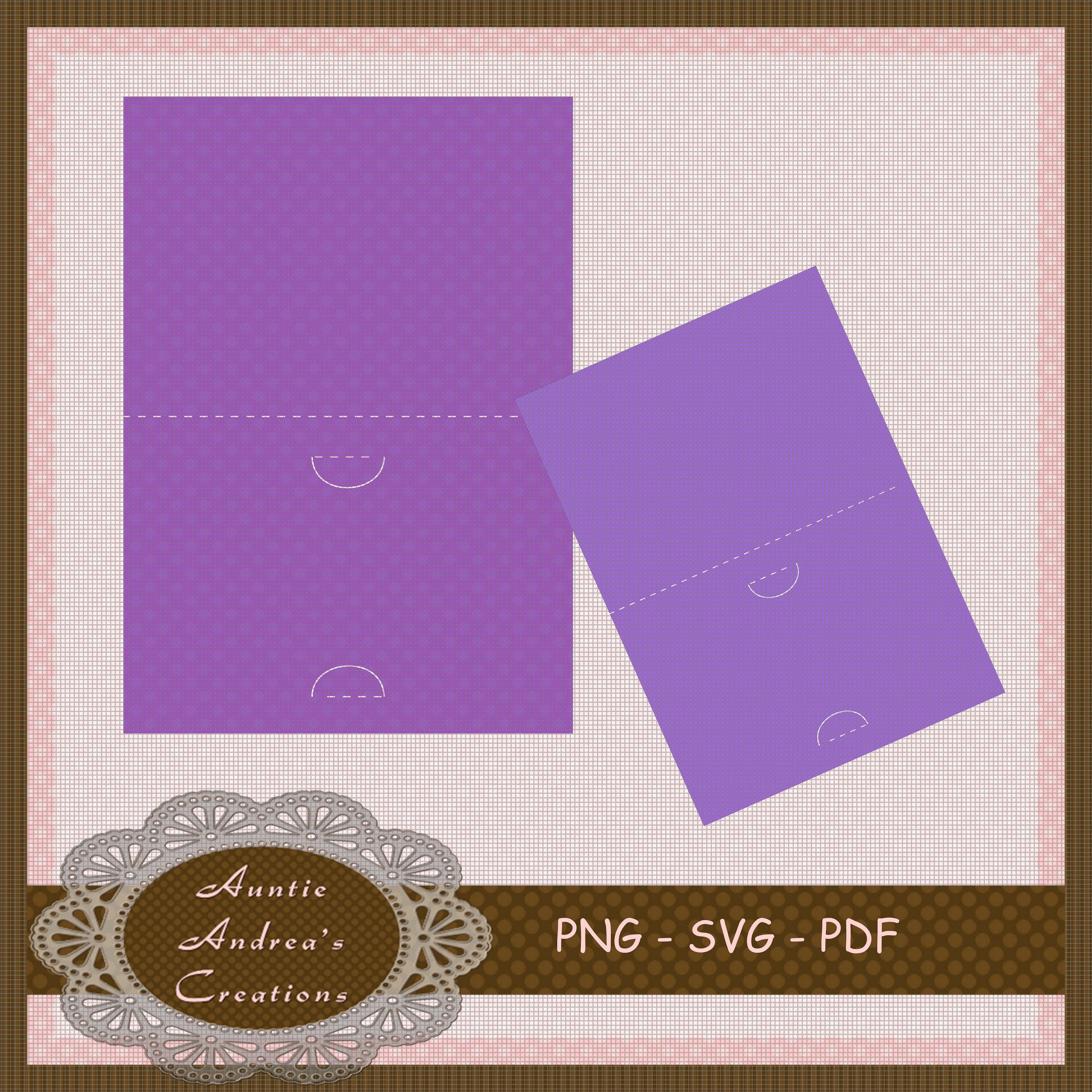 Gift Card Envelope Template PNG, PDF and SVG Files for Printing and