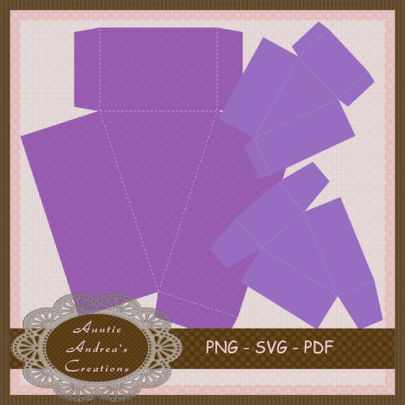 Cake Slice Box Template PNG PDF and SVG Files for Printing | Etsy Canada