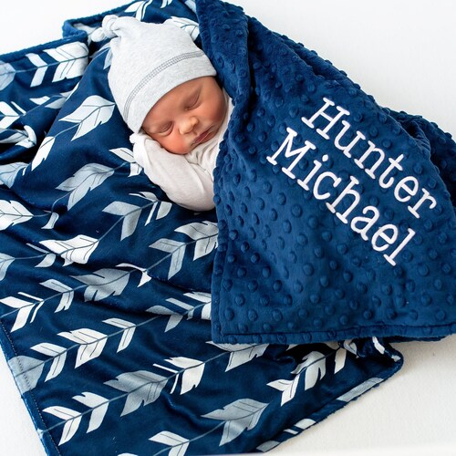 Personalized Baby Girl Blanket Baby Shower Gift Custom Etsy