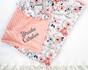 personalized girl blankets