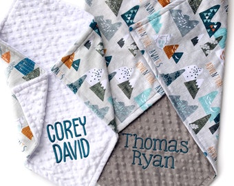 etsy baby boy blankets