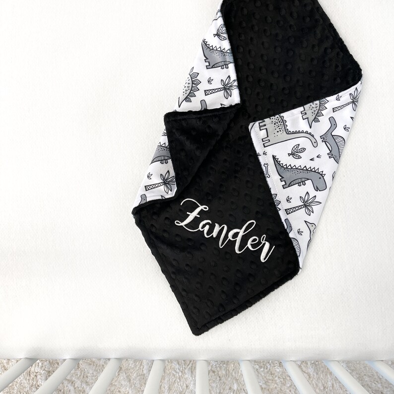 Dinosaur Baby Blanket Custom Blanket for Toddler Baby Etsy