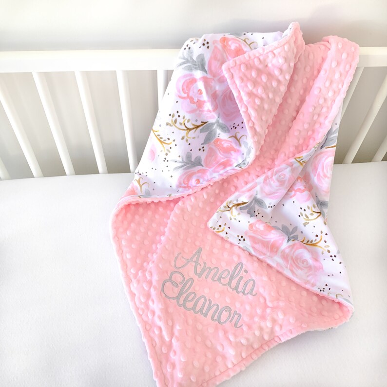 Personalized Baby Blanket Custom Baby Girl Blanket Etsy