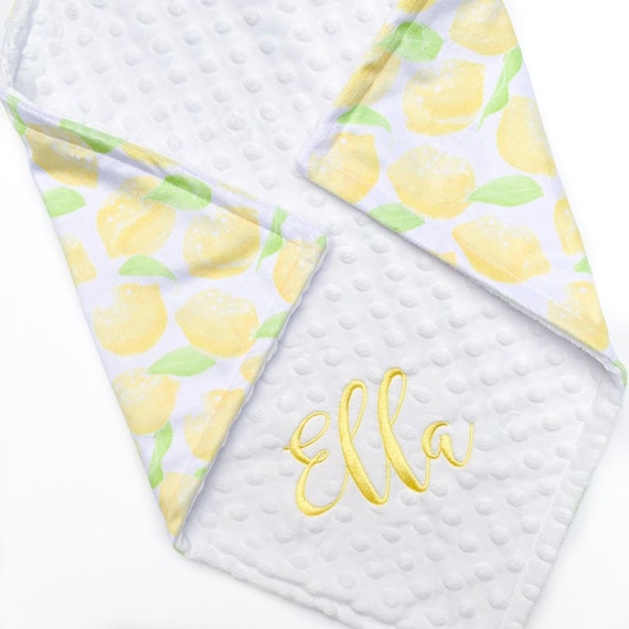 lemon baby blanket