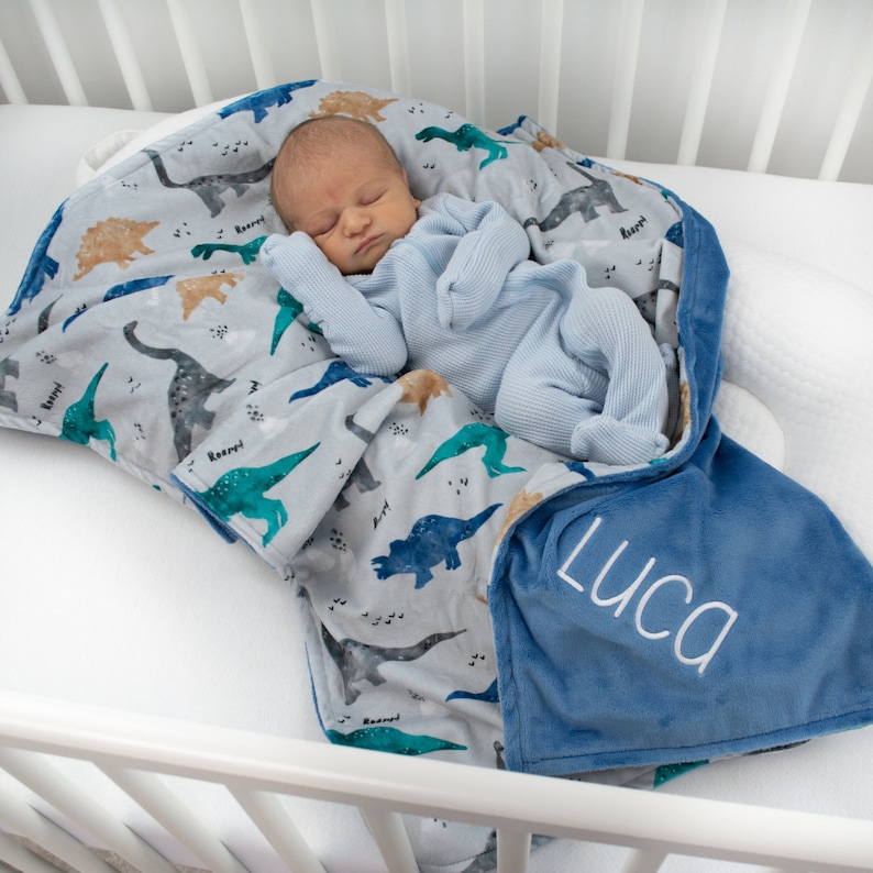 Personalized Baby Blanket Boy Minky Baby Blanket Baby Shower Etsy