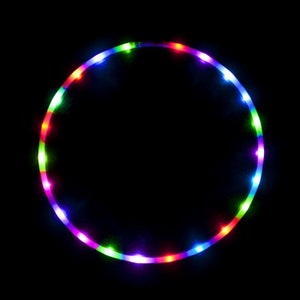 The Hoop Shop Light Up LED Hula Hoop Designed and Hand Crafted in Michigan with Beautiful Auto Strobing Rainbow Lights …
