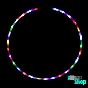 The Hoop Shop LED Light Up Hula Hoop - Hand Crafted with Beautiful 7 Color Auto Strobing Rainbow Lights