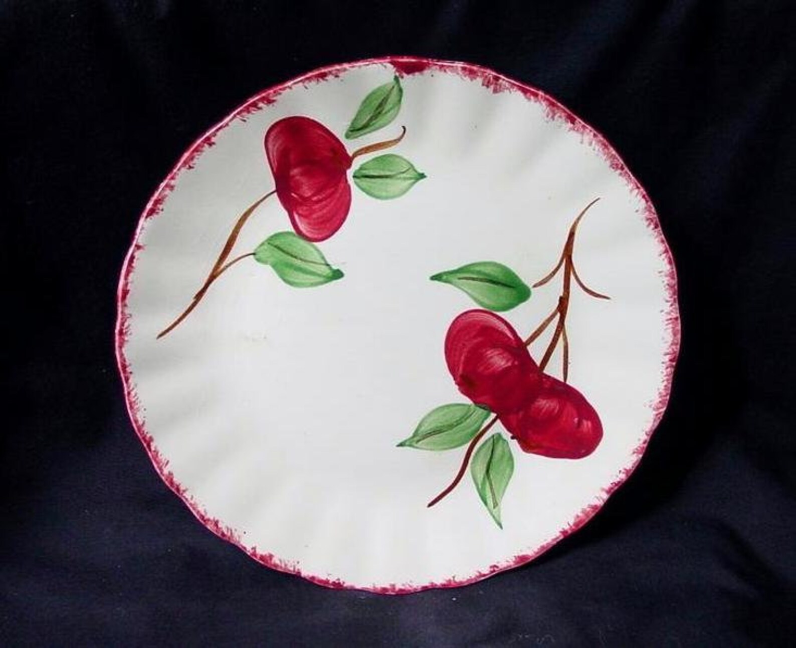 Blue Ridge Pottery CRAB APPLE 7 1/4 Plate Bread Dessert Etsy