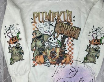 Pumpkin Spice, Pumpkin Latte, Zero, Boogie, Fall Sweatshirt, Sweatshirt, sublimation, Sweatshirt, Adult, Unisex Sweatshirt