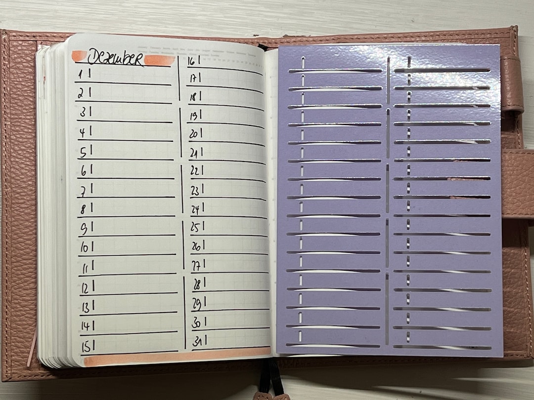 16A6 Stencil For A6 Notebook Bullet Journaling Month On One - Etsy Australia