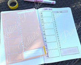 15A5 - Schablone A5 Bullet Journal, Woche auf einer Seite, To-Do-Liste