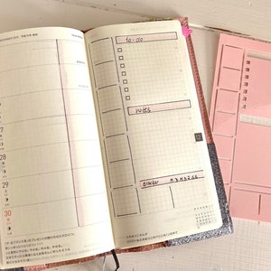 03W Stencil for Hobonichi weeks: tracker, to-do and notes, new color