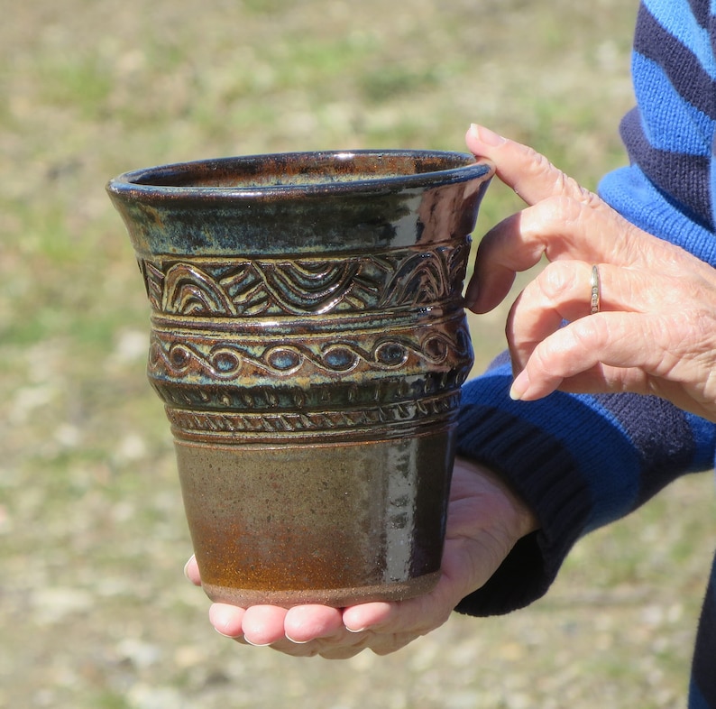 Vase, Stoneware Vase, Ceramic Vase, Wheel Thrown Vase, Pottery Vase ...