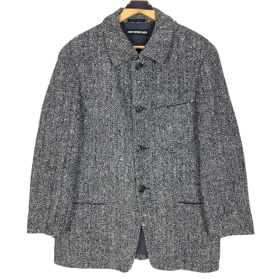 Vintage Issey Miyake Tweed Blazer - Japanese Designer Wool Coat