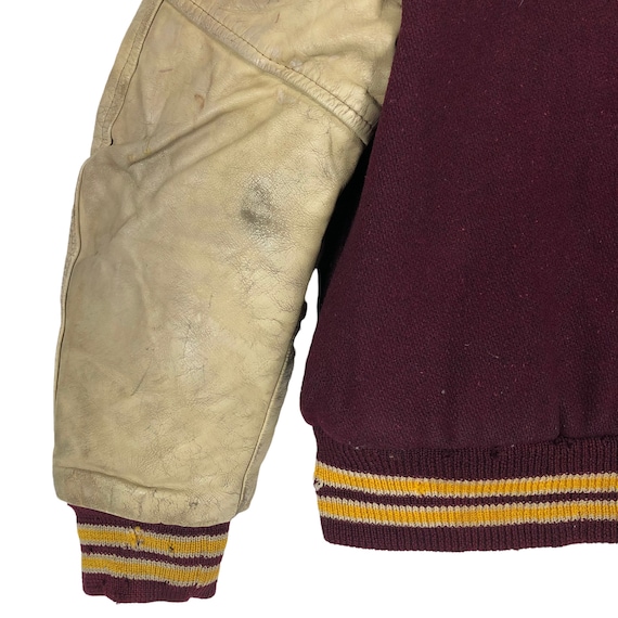 Vintage 40s 50s Loyola Academy College Wool Varsi… - image 9