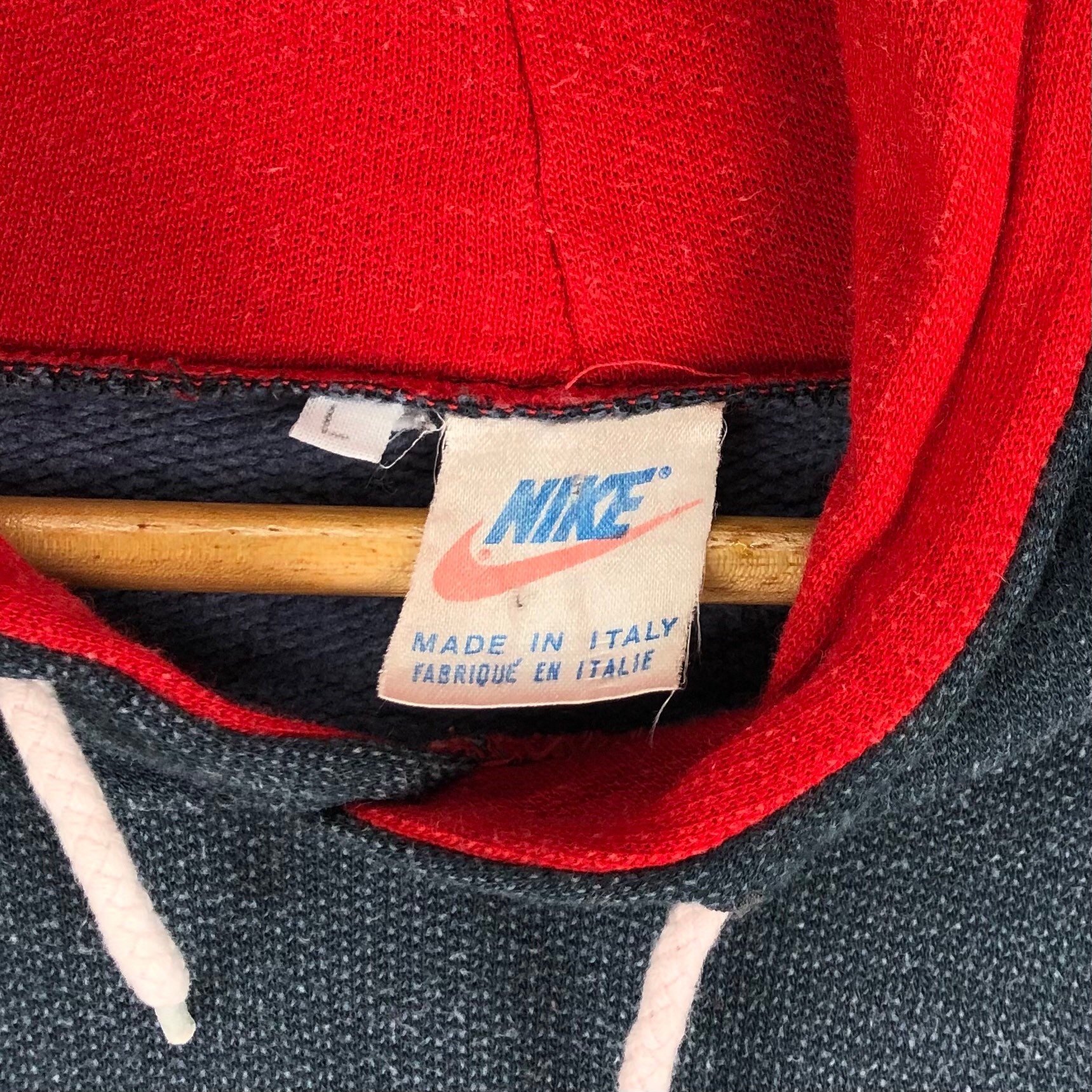 Vintage 80s RARE Nike Swoosh Hoodie Orange Tag Pullover Vintage 80s RARE Nike Swoosh Hoodie Orange Tag Pullover