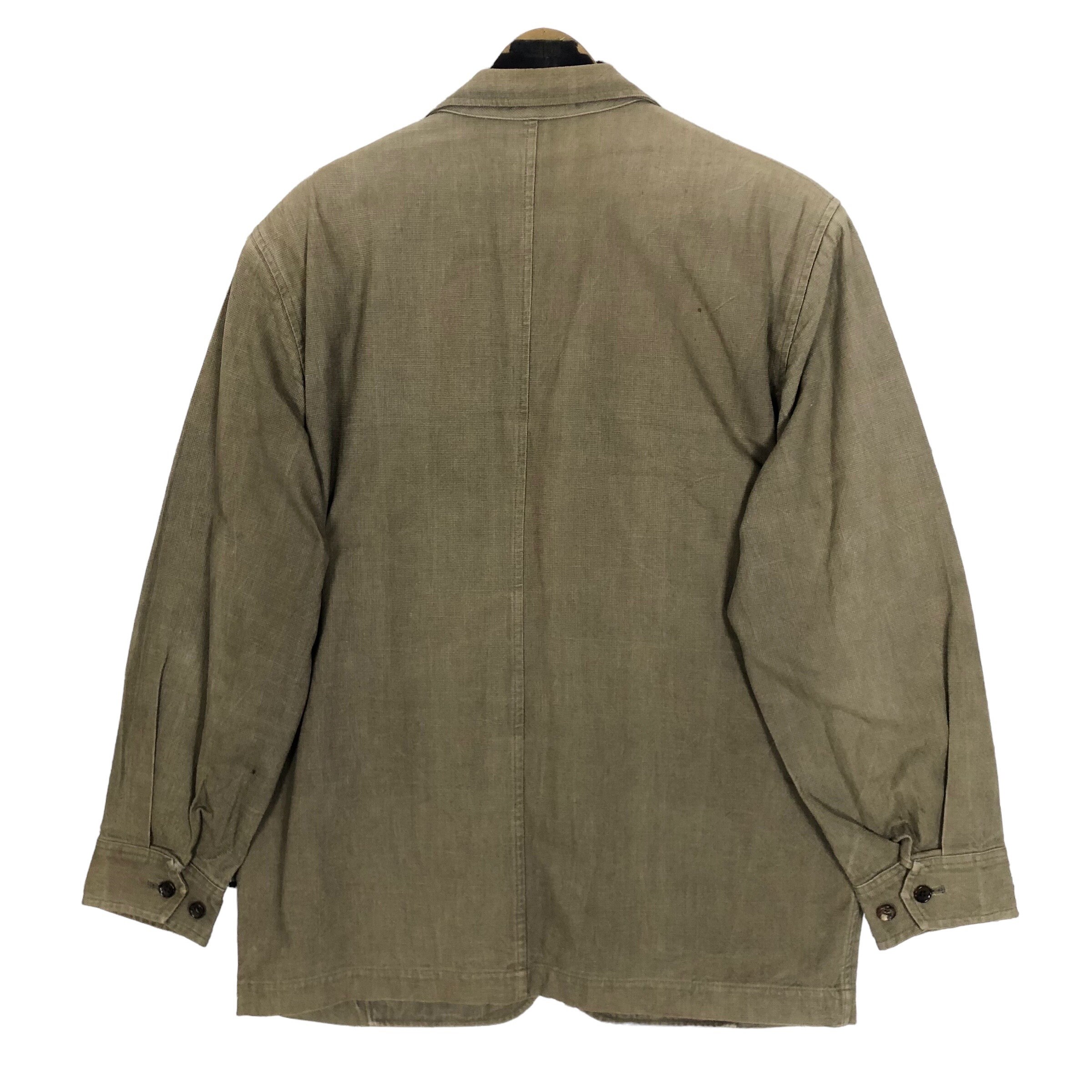 ジャケット・アウター comme des garcons homme jacket 90s Vintage 90s Comme Des Garcons Homme Cotton Canvas Coat