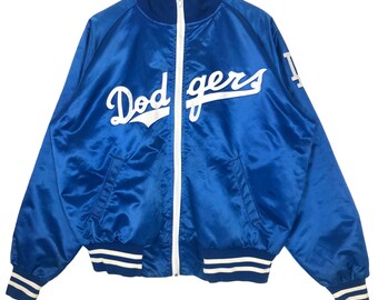 Dodgers Nomo 16 バルキーボンバージャケット Starter Major League LA DODGERS Baseball Team Blue Japanese