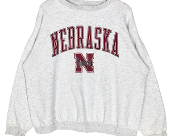 Vintage 90s Nebraska Cornhuskers Crewneck Sweatshirt - NCAA Collegiate XL