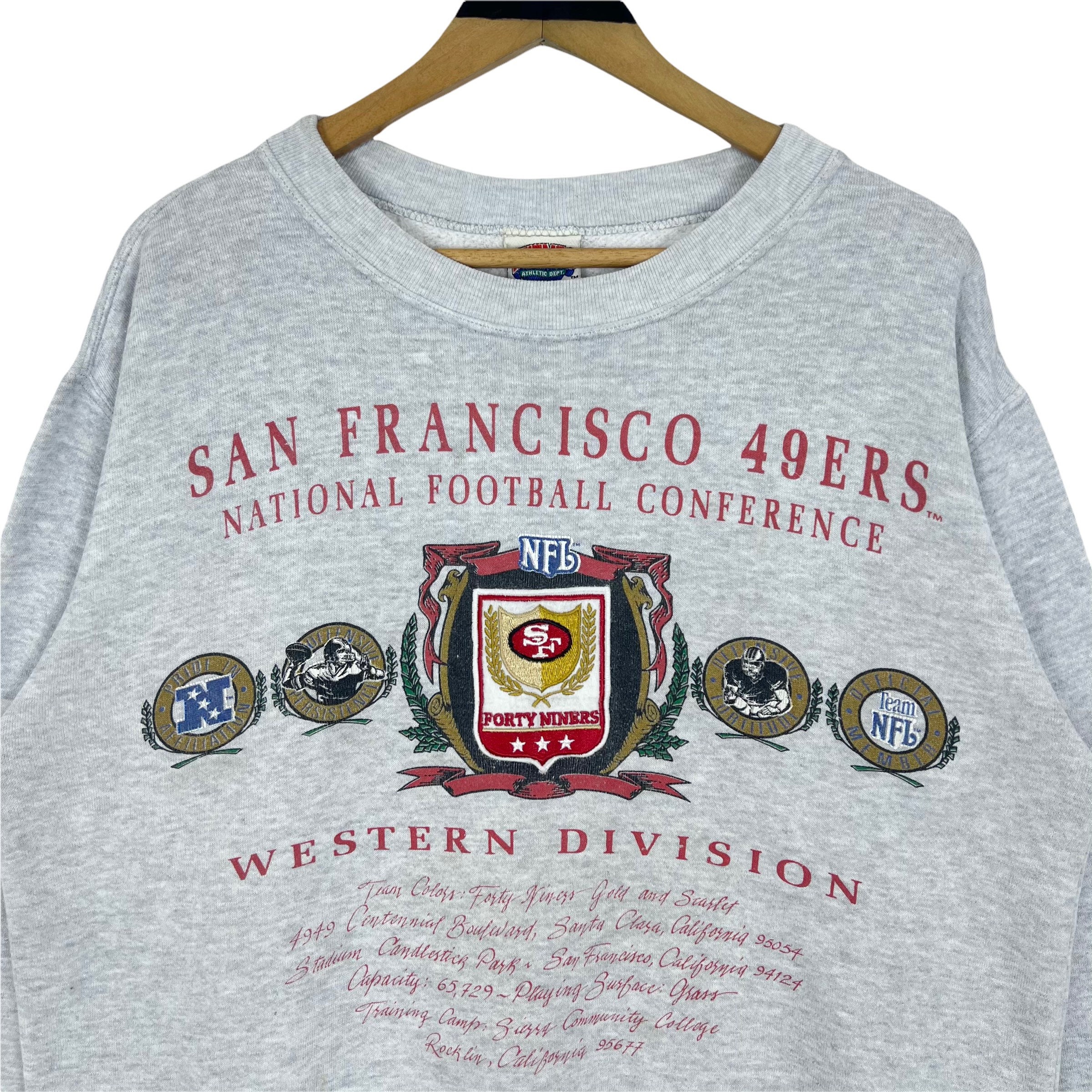 Vintage 90s San Francisco 49ers Crewneck Sweatshirt - Nutmeg Mills