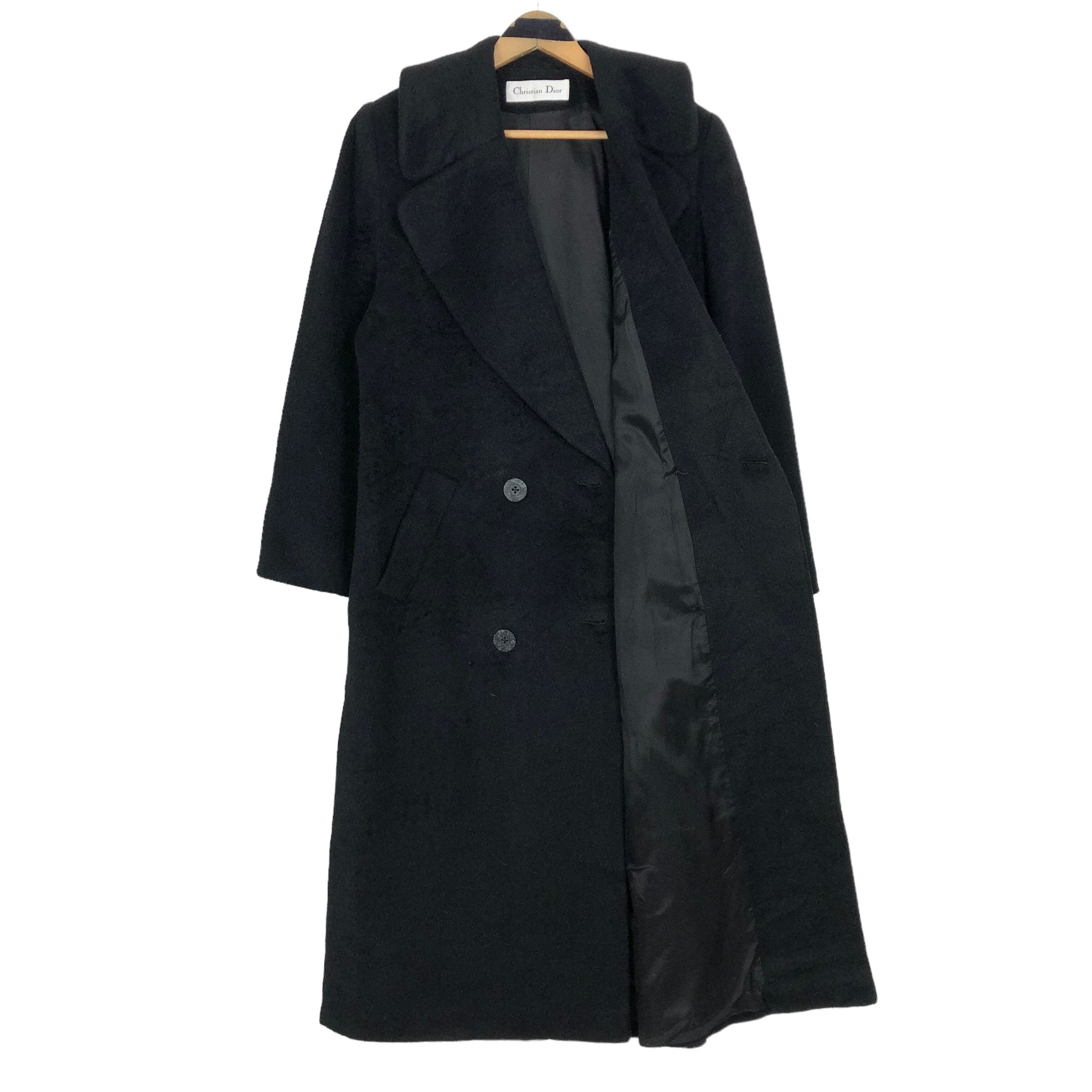 Vintage 90s Christian Dior Wool Trench Coat Lambswool Vintage 90s Christian Dior Wool Trench Coat Lambswool