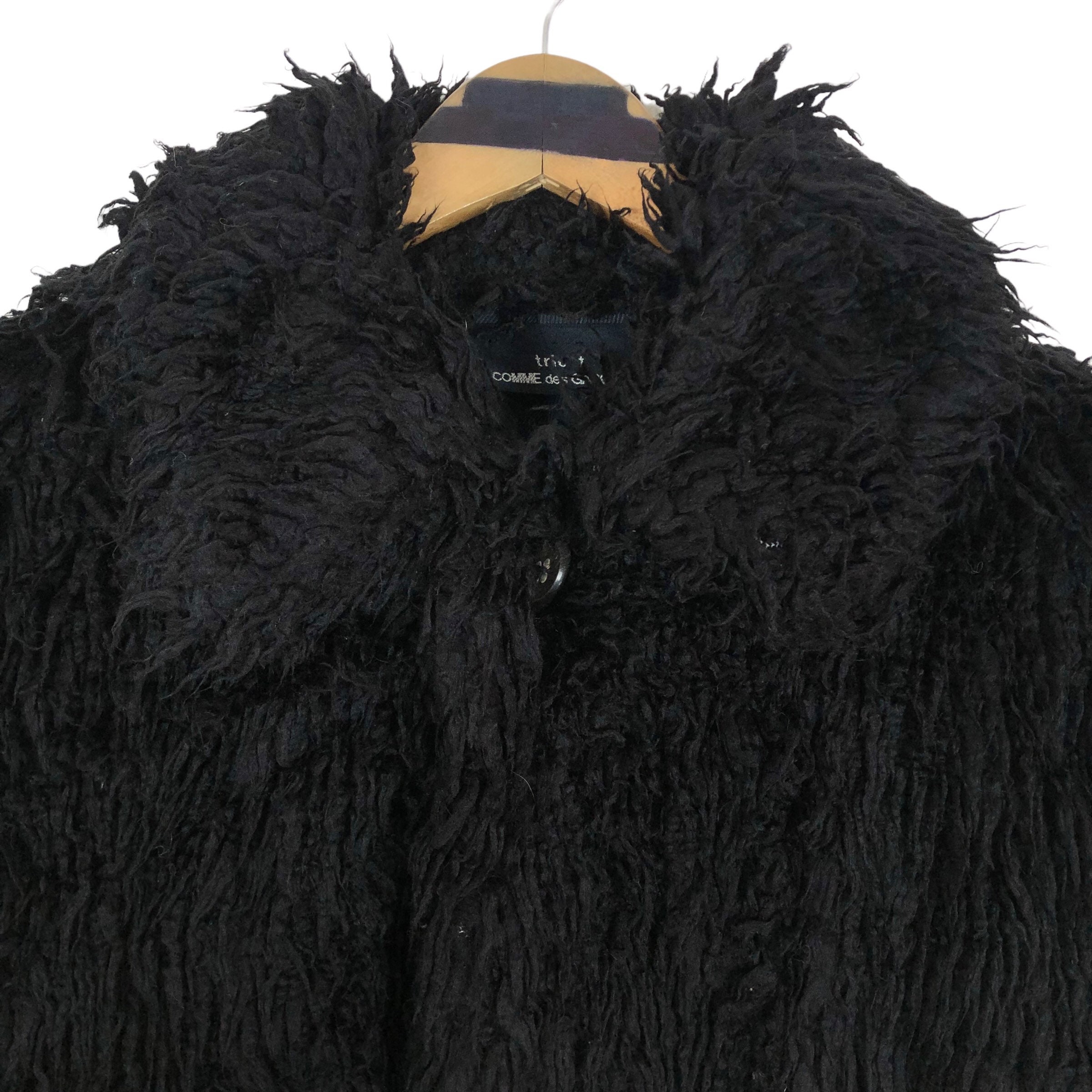 Vintage Tricot Comme Des Garcons 1994 S S Faux Fur Coat Single Button Acrylic Jacket Made in Japan Japanese Brand Designer Streetwear Size F Etsy Ireland