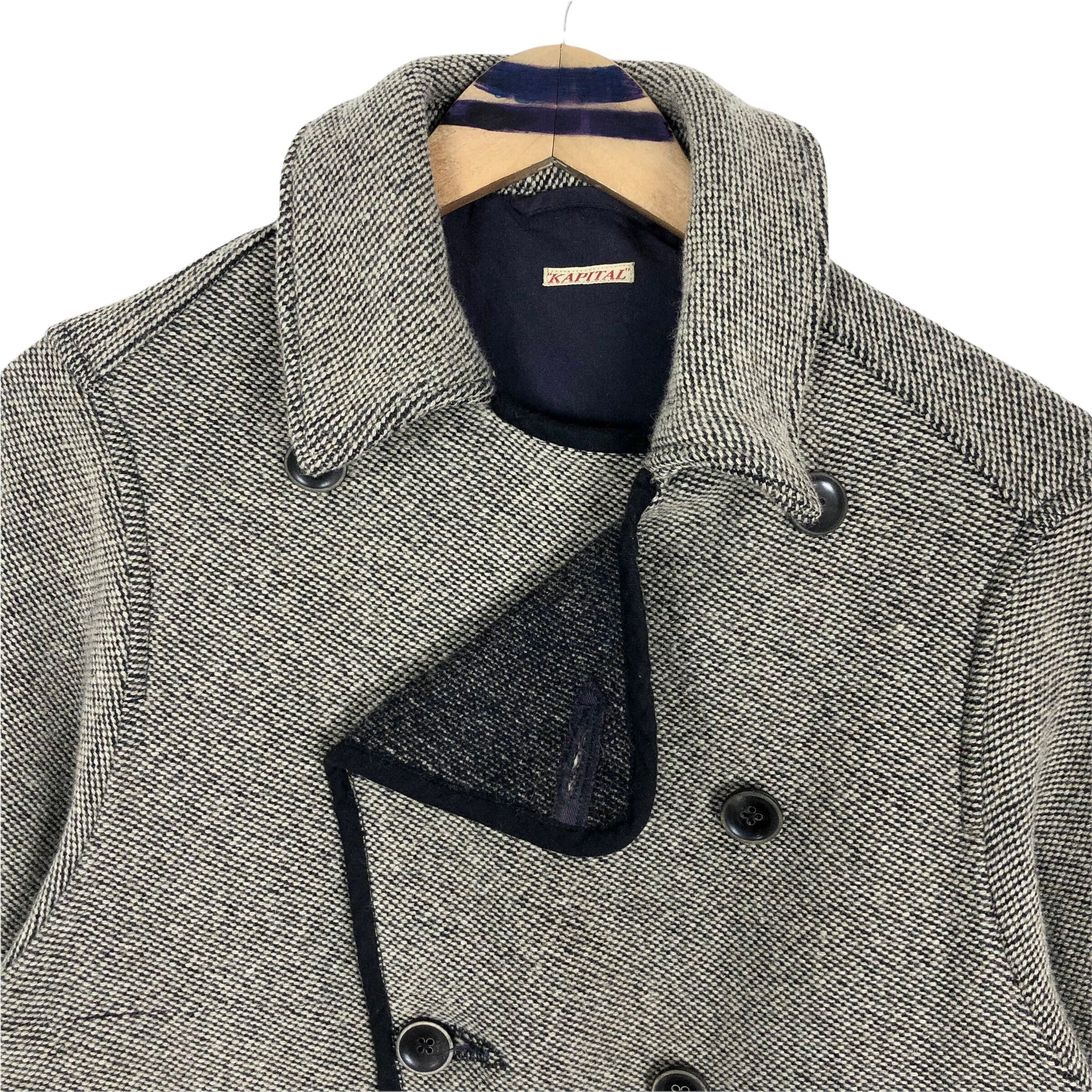 Vintage Kapital Wool Peacoat - Yamashiro Factory - Size S - Etsy