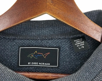 Greg Norman Marca De Ropa De Un Tiburon Sudadera Vintage Con