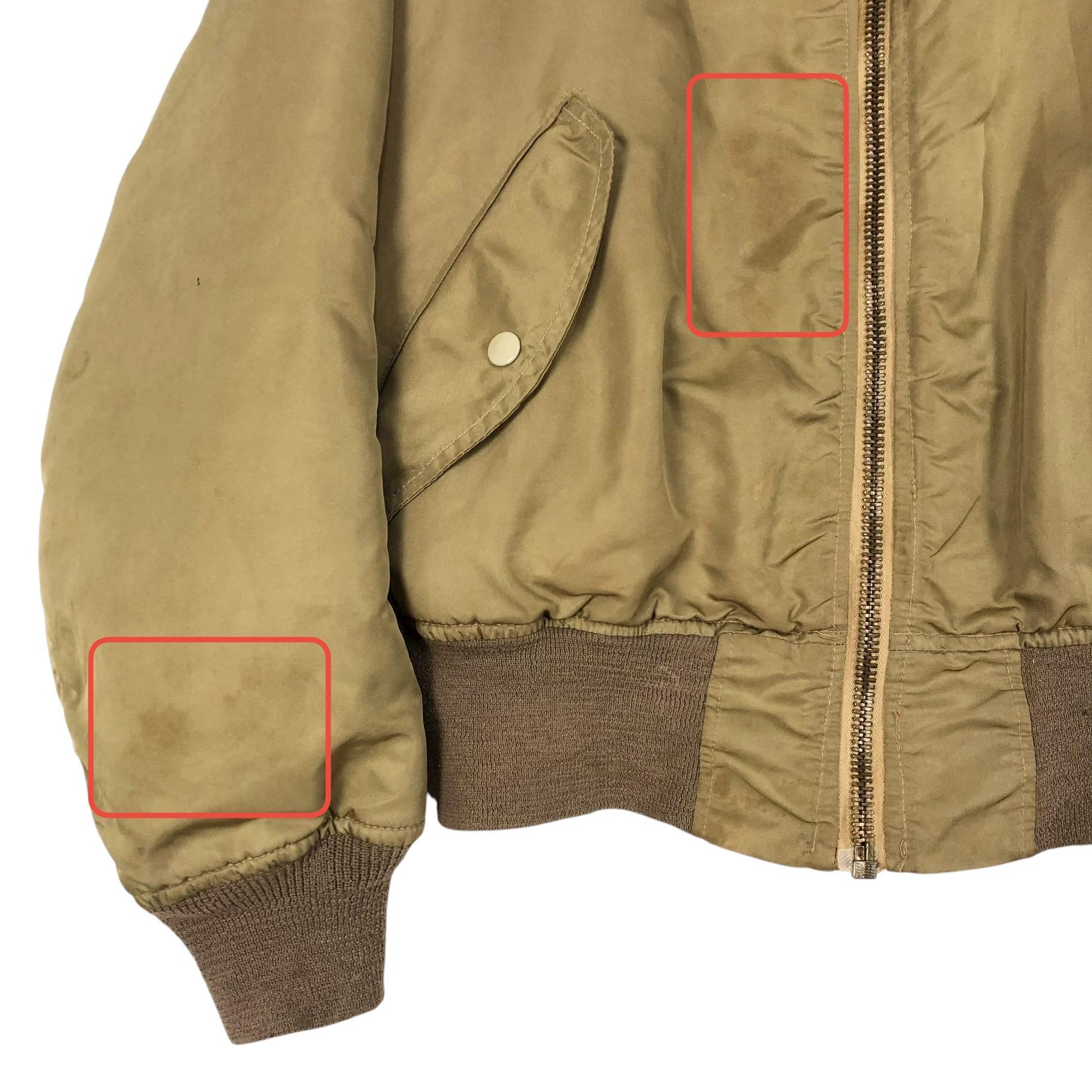 Vintage 90s Greenbrier Industries MA-1 Flight Jacket Zip up Dead