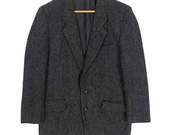 美品COMME des GARCONS HOMME×Haris Tweed COMME des GARCONS HOMME Harris Tweed Herringbone Jacket Grey M (K