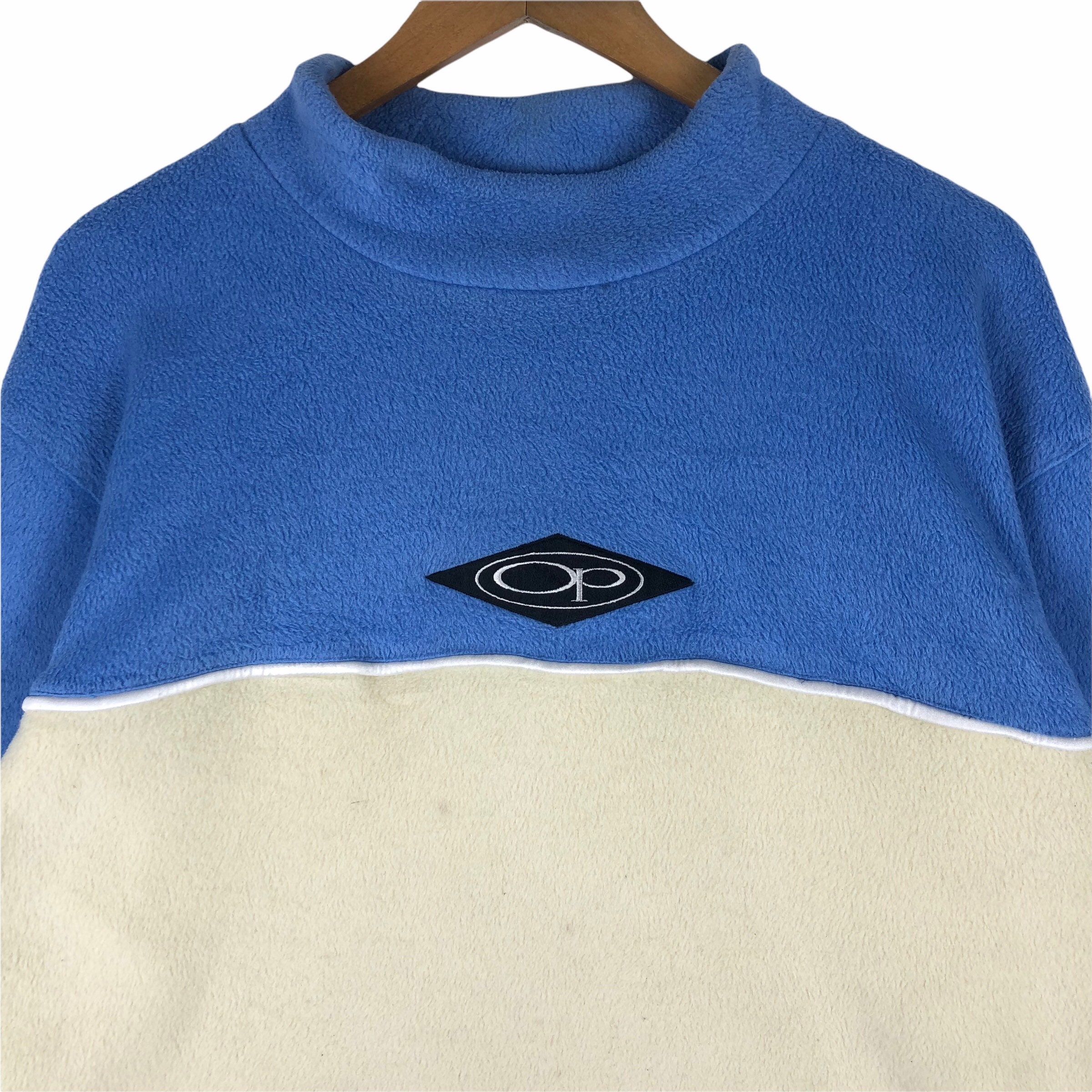 Vintage Ocean Pacific Winter Surf Mock Neck Crewneck Fleece Vintage Ocean Pacific Winter Surf Mock Neck Crewneck Fleece