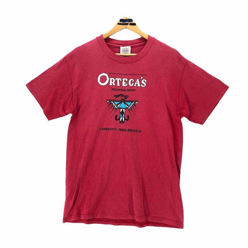 Vintage Ortega\u2019s Weaving Shop Chimayo New Mexico T-Shirt Hanes Men\u2019s Adult Rap Tees Shirt Size M