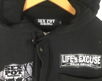Vintage Sex Pot Revenge Jacket With Hoodie - Etsy Finland
