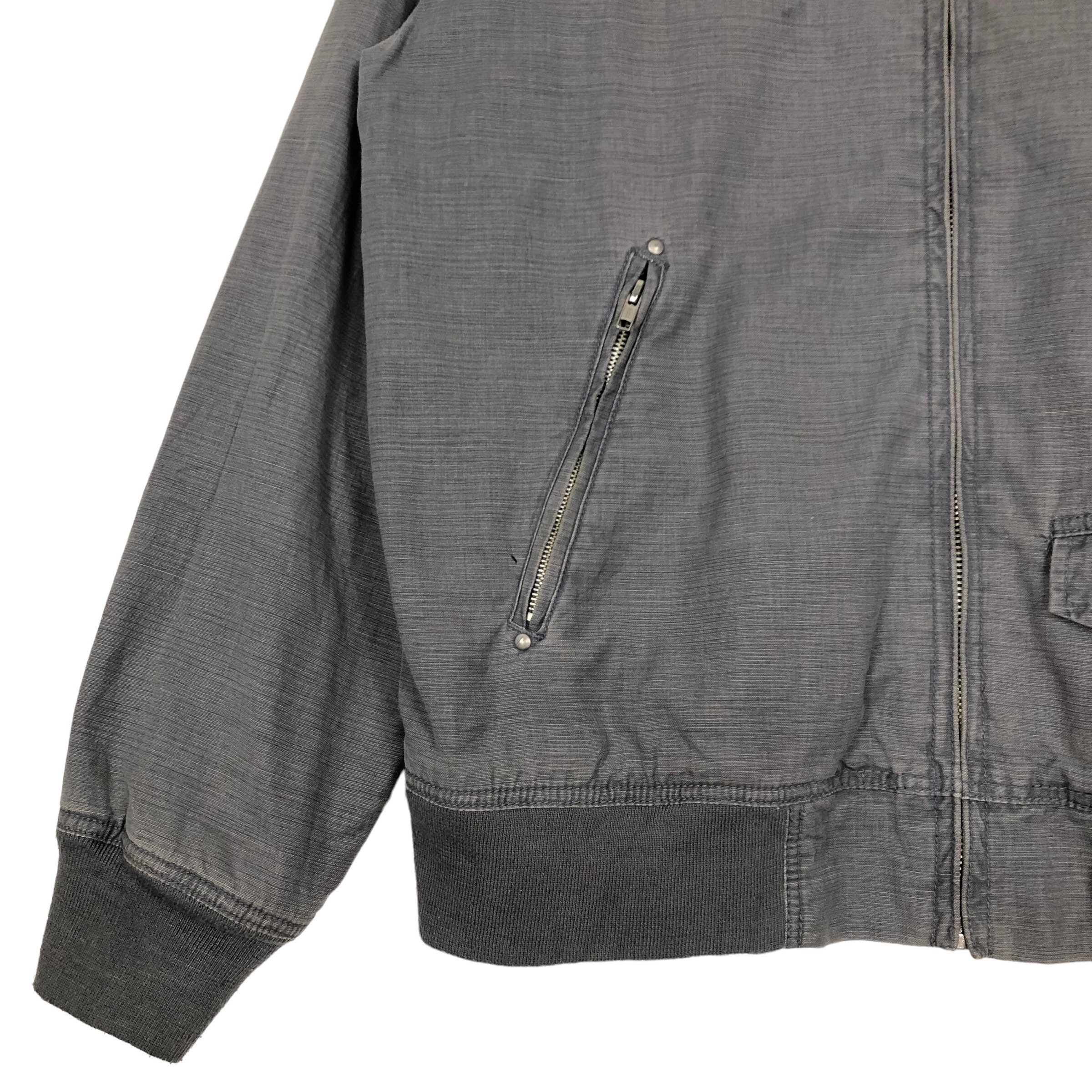 Vintage Stussy Garment Workgear Worker Jacket Hoodie Vintage Stussy Garment Workgear Worker Jacket Hoodie