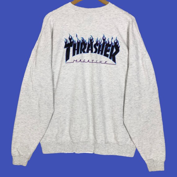 Vintage 90s Thrasher Magazine San Francisco Crewneck Sweatshirt