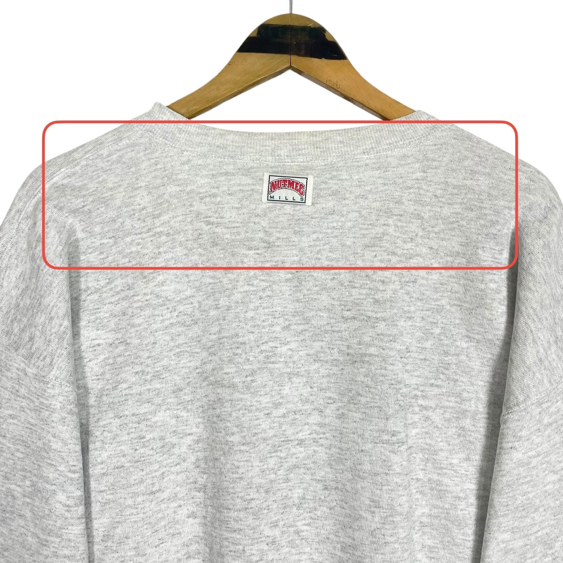Vintage 90s San Francisco 49ers Sweatshirt: Nutmeg Mills Big Logo
