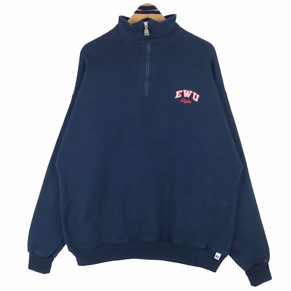 Vintage Eastern Washington University Eagles Crewneck Pullover Sweatshirt Embroidery Oversized Russell Athletic NCAA Collegiate Size XXL Etsy