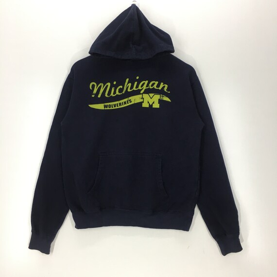 Vintage University of Michigan Wolverines Football Hoodie NCAA Collegiate Etsy UK