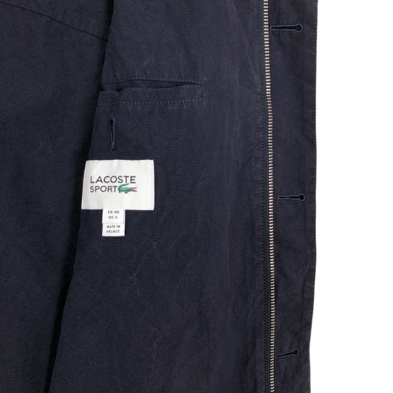 Lacoste Sport Car Coat Cotton Small Logo Embroide… - image 8