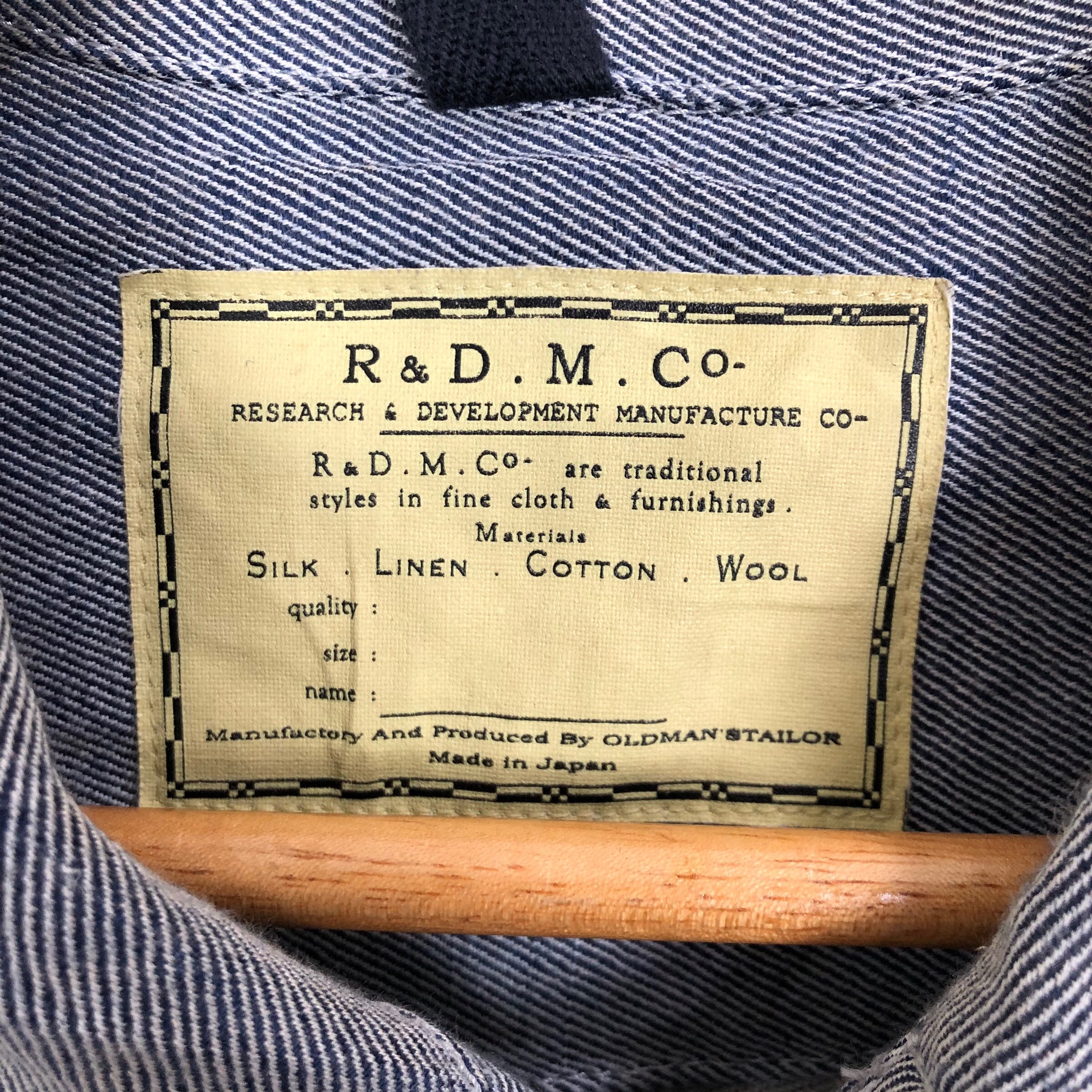 R&D.M.Co-OLDMAN′S TAILOR denim coat R&D.M.Co-OLDMAN′S TAILOR denim coat