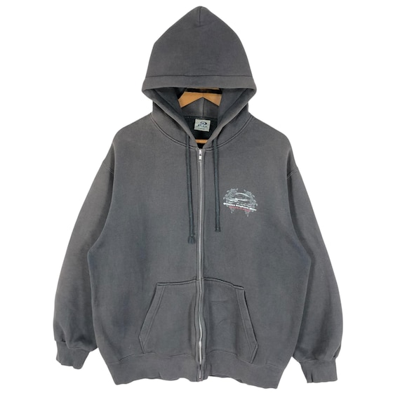 Vintage Piko Hawaiian Longboard Wear Zip up Hooded Sweatshirt Full