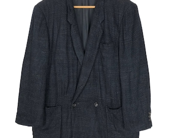 Vintage Comme Des Garcons Homme Viskose Jacke - 1993 S/S Designer Mantel Gr. L