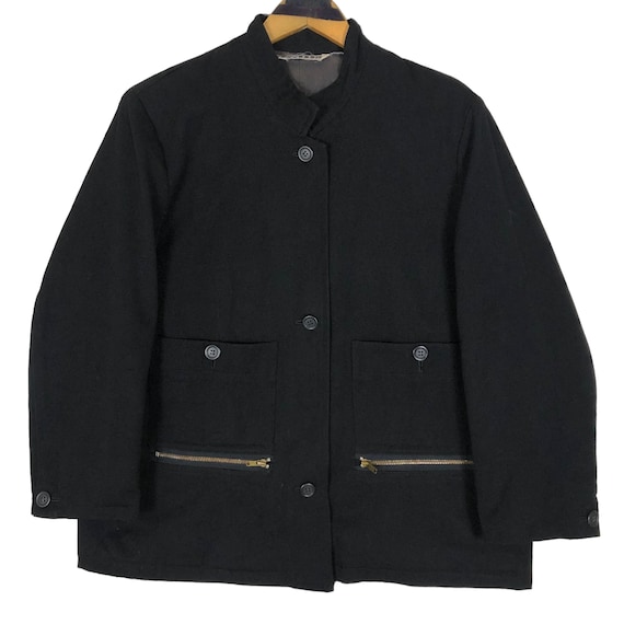 ジャケット・アウター Work Shop Yohji Yamamoto Work Jacket LEATHER PATCHWORK JACKET(XS Black): Vintage 1.1｜THE SHOP