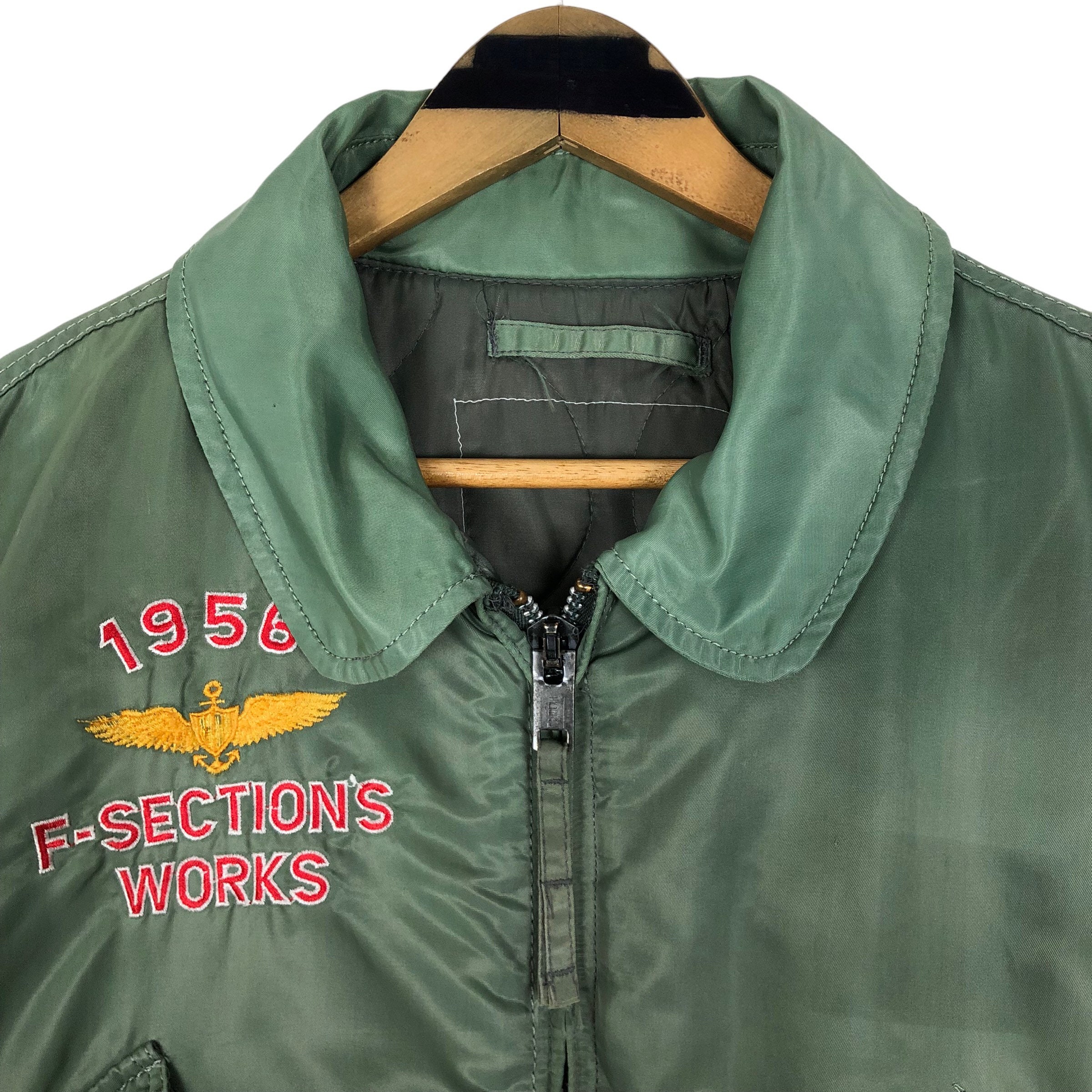 80s イタリア 空軍 フリーダムスリーブ メカニックジャケット Jimmy'Z Brand Vintage Jacket From the 80's- Skull