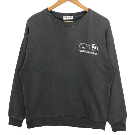 Crayon Shin chan Crewneck Sweatshirt Pullover Sweater Small Logo